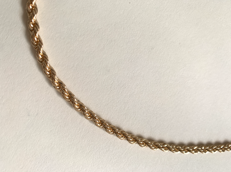 Entwining 16" rope necklace