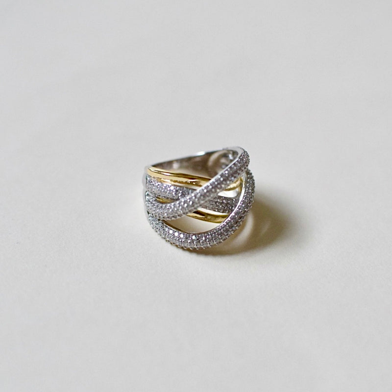 Diana Double Tone Diamond Ring